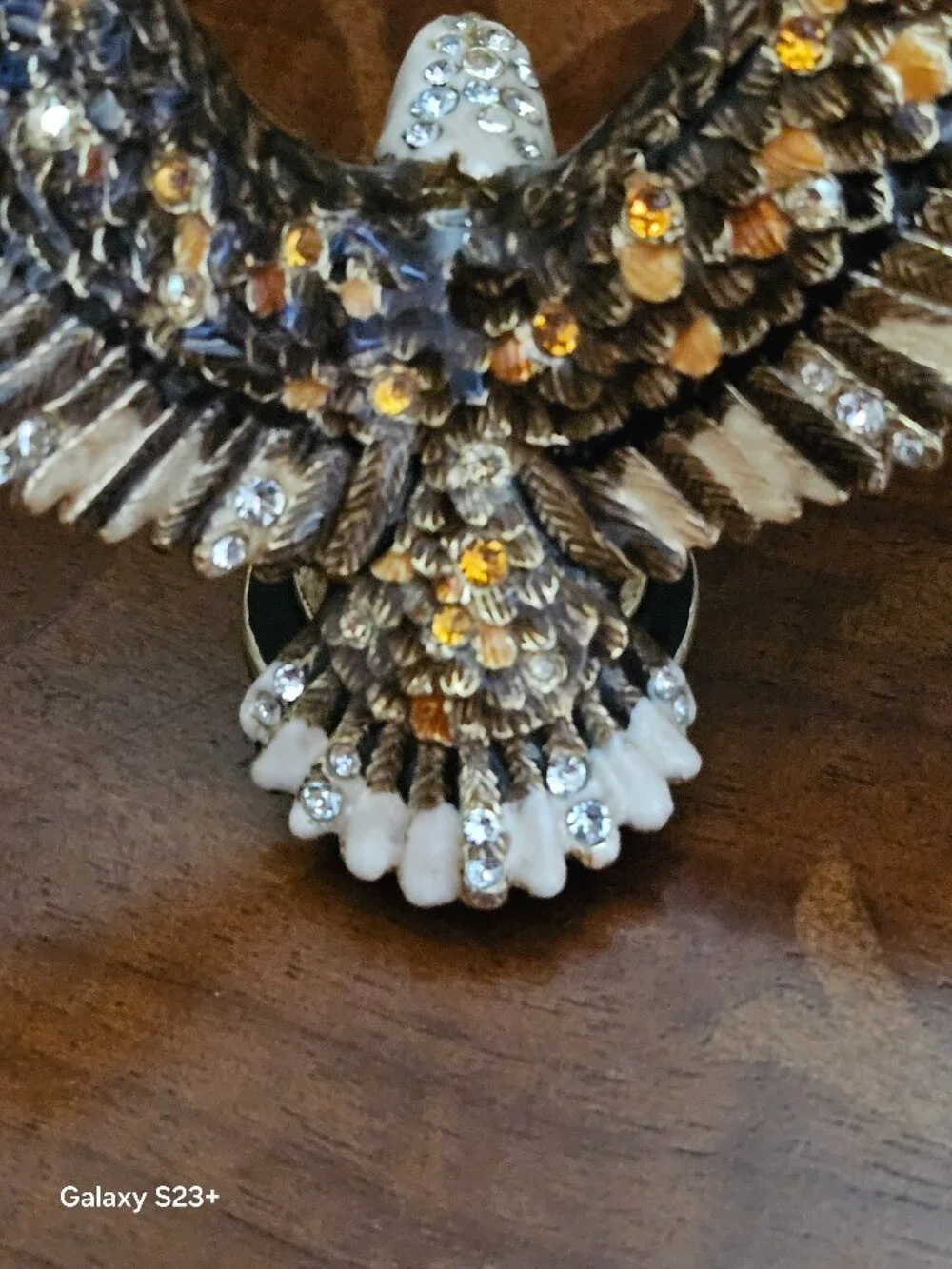 RARE VINTAGE JAY STRONGWATER EAGLE LINCOLN WASHINGTON DESK FIGURINE OBJET